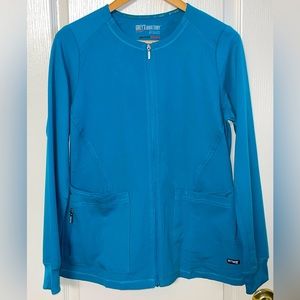 Grey’s Anatomy by Barco women’s scrub jacket new without tags teal size small